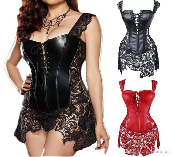 2017 women faux leather burlesque plus size waist training corset venice lace dress overbust good quality steampunk clothing6275005, Black;white
2017 women faux leather burlesque plus size waist training corset venice lace dress overbust good quality steampunk clothing6275005, Black;white