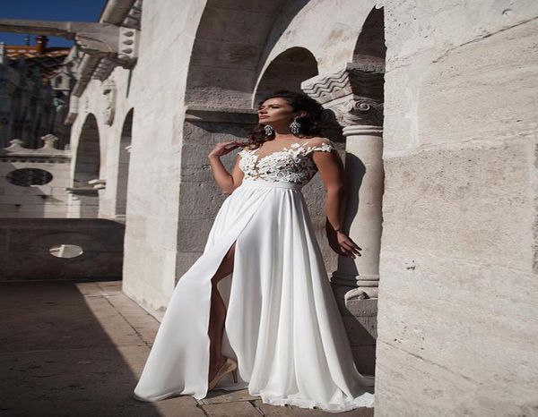 high side split chiffon long sweep spring wedding dresses sheer capped sleeves applique buttons see through back bridal gowns3932901, White
high side split chiffon long sweep spring wedding dresses sheer capped sleeves applique buttons see through back bridal gowns3932901, White