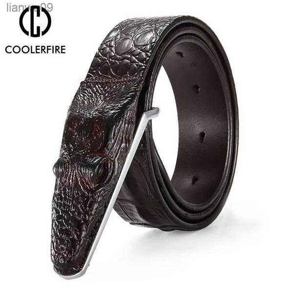 men luxury belts snake buckle crocodile patter genuine leather belts for men vintage brand jeans strap zd2110 l230704, Black;brown
men luxury belts snake buckle crocodile patter genuine leather belts for men vintage brand jeans strap zd2110 l230704, Black;brown