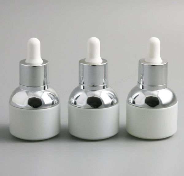 20 x 30ml empty pear white glass drop bottle with silver aluminum clourse rubber 1oz cosmetic container6061170
20 x 30ml empty pear white glass drop bottle with silver aluminum clourse rubber 1oz cosmetic container6061170