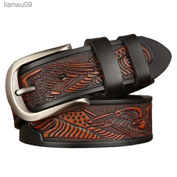 leather belts for men 38cm width brand fashion automatic buckle black genuine leather belt men's belts cow carved jeans strap l230704, Black;brown
leather belts for men 38cm width brand fashion automatic buckle black genuine leather belt men's belts cow carved jeans strap l230704, Black;brown