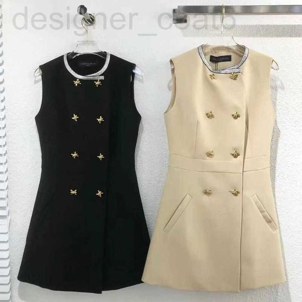 basic & casual dresses designer 2023 summer new korean slim fit double breasted sleeveless dress fashion brand r5cs, Black;gray
basic & casual dresses designer 2023 summer new korean slim fit double breasted sleeveless dress fashion brand r5cs, Black;gray