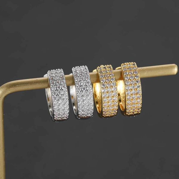 hip hop rapper men women stud earrings jewelry gold silver three rows diamond full zircon round earrings night club jewelry accessories 1455, Golden
hip hop rapper men women stud earrings jewelry gold silver three rows diamond full zircon round earrings night club jewelry accessories 1455, Golden