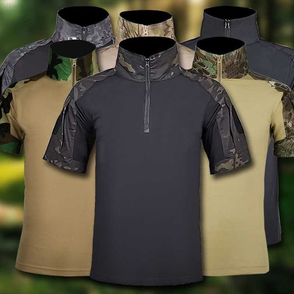 men's t-shirts outdoor short sleeved tactical camo breathable stretch sports suit quick dry t-shirt l230715, White;black
men's t-shirts outdoor short sleeved tactical camo breathable stretch sports suit quick dry t-shirt l230715, White;black
