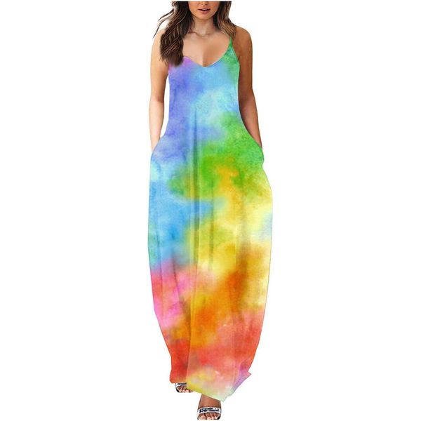 summer cool strap dress loose waist colorful digital printing elegant street, Black;gray
summer cool strap dress loose waist colorful digital printing elegant street, Black;gray