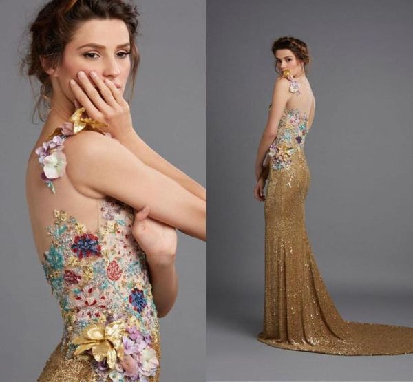 sparkly sequined evening dresses hamda al fahim sheer jewel neck floral appliqued prom gowns sweep train keyhole back evening dres7701506, Black;red
sparkly sequined evening dresses hamda al fahim sheer jewel neck floral appliqued prom gowns sweep train keyhole back evening dres7701506, Black;red