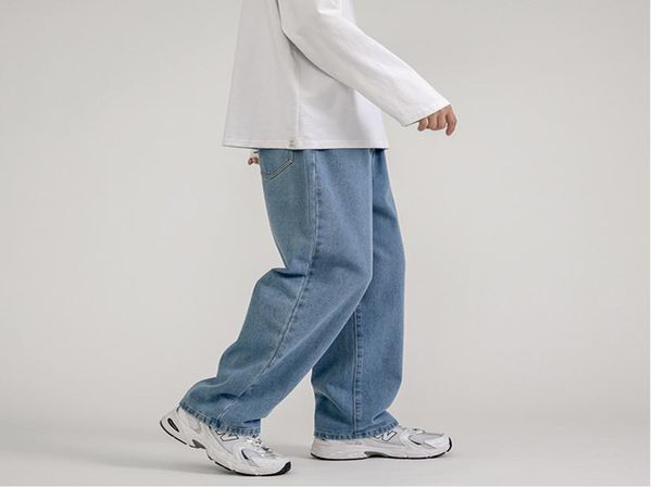 jeans mens new loose straight pants solid color casual pants baggy homme cargo pocket biker denim trousers3435119, Blue
jeans mens new loose straight pants solid color casual pants baggy homme cargo pocket biker denim trousers3435119, Blue