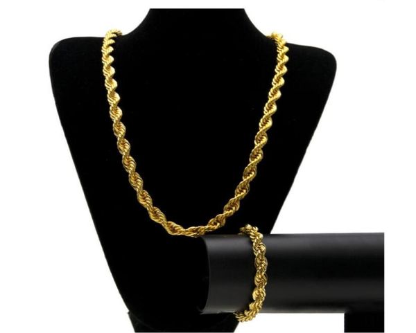 10mm hip hop ed rope chains jewelry set gold silver plated thick heavy long necklace bracelet bangle for men s rock jewelry g7157132
10mm hip hop ed rope chains jewelry set gold silver plated thick heavy long necklace bracelet bangle for men s rock jewelry g7157132