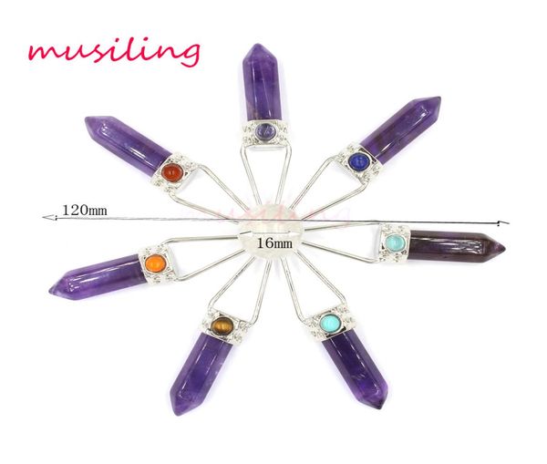 reiki pendulum 7 chakra beads hexagon prism magic wand energy pendant natural stone charms healing amulet jewelry7767004, Silver
reiki pendulum 7 chakra beads hexagon prism magic wand energy pendant natural stone charms healing amulet jewelry7767004, Silver