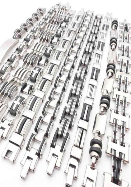 mixmax 10pcs mens women mix styles stainless steel link chain bracelets fashion jewelry for male party favor gifts whole lot3236615, Golden;silver
mixmax 10pcs mens women mix styles stainless steel link chain bracelets fashion jewelry for male party favor gifts whole lot3236615, Golden;silver