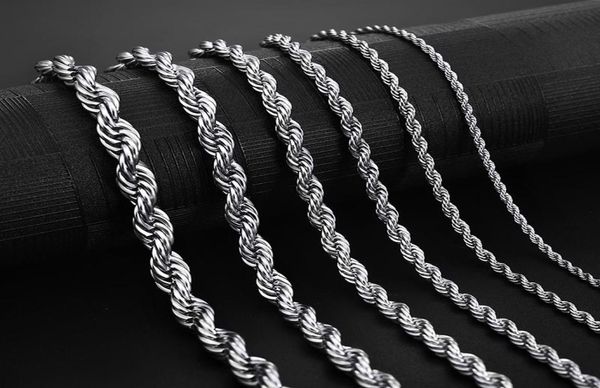 stainless steel rope chain necklace 25mm never fade waterproof choker necklaces men women hip hop jewelry 316l silver chain4005169
stainless steel rope chain necklace 25mm never fade waterproof choker necklaces men women hip hop jewelry 316l silver chain4005169