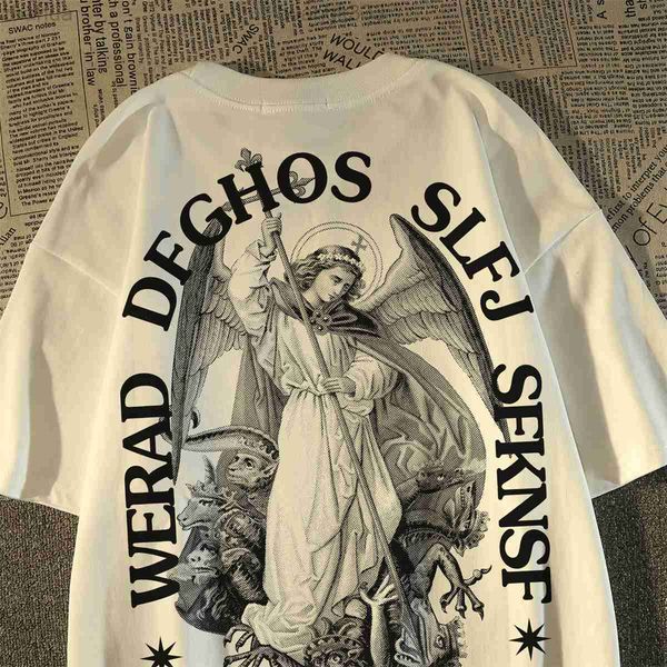 stussys european and american high street fashion brand angel cotton short sleeve t-shirt women and men's loose dark street style overs, White;black
stussys european and american high street fashion brand angel cotton short sleeve t-shirt women and men's loose dark street style overs, White;black