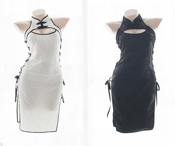 womens cosplay costume cheongsam lingerie strappy corset nightie sleepwear underwear dress whiteblack1334948, Black
womens cosplay costume cheongsam lingerie strappy corset nightie sleepwear underwear dress whiteblack1334948, Black