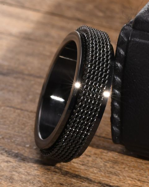 6mm stainless steel rings for men and women rotating design mesh ring jewelry party gift fashionable and versatile show your personality yw3, Silver
6mm stainless steel rings for men and women rotating design mesh ring jewelry party gift fashionable and versatile show your personality yw3, Silver