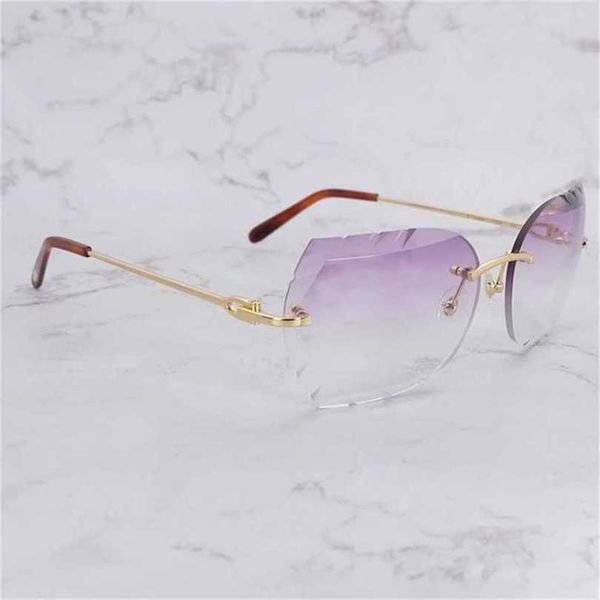 sunglasses 2023 rimless sawtooth diamond cut glasses men fashion shades for women trending product eyewear gafas de solkajia new, White;black
sunglasses 2023 rimless sawtooth diamond cut glasses men fashion shades for women trending product eyewear gafas de solkajia new, White;black