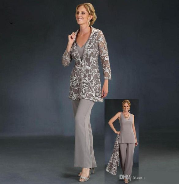 gorgeous long sleeves lace mother of the bride pant suits with jackets v neck wedding guest dress plus size chiffon mothers groom 6735498, Black;red
gorgeous long sleeves lace mother of the bride pant suits with jackets v neck wedding guest dress plus size chiffon mothers groom 6735498, Black;red