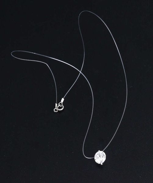 transparent fishline 925 silver zircon clavicle chain mermaid tear pendant necklace1776959
transparent fishline 925 silver zircon clavicle chain mermaid tear pendant necklace1776959