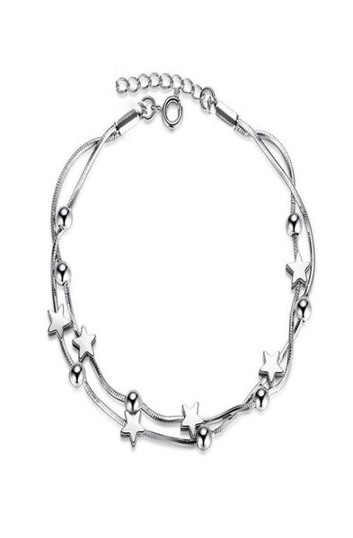 classic chain pentagram round bead bracelet girls hand jewelry1714807, Golden;silver
classic chain pentagram round bead bracelet girls hand jewelry1714807, Golden;silver