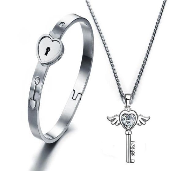 a couple lover jewelry set silver stainless steel lover heart lock bracelet key necklace lock lover jewelry set for valentines4596529
a couple lover jewelry set silver stainless steel lover heart lock bracelet key necklace lock lover jewelry set for valentines4596529