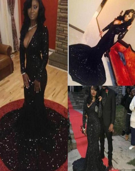 bling sequined black evening dresses 2017 long sleeves mermaid plunging neckline court train prom gowns women formal party dresses2954979, Black;red
bling sequined black evening dresses 2017 long sleeves mermaid plunging neckline court train prom gowns women formal party dresses2954979, Black;red