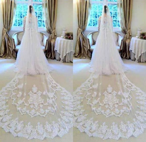 custom made white lace wedding veils 2016 from eifflebride with embellished gorgeous applique about 3 meter cathedral long bridal 1191041, Black
custom made white lace wedding veils 2016 from eifflebride with embellished gorgeous applique about 3 meter cathedral long bridal 1191041, Black