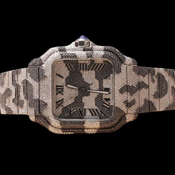 hiphop 2023 new arrival brand iced out gold sier original hip hop men moissanite diamond wrist watch, Silver
hiphop 2023 new arrival brand iced out gold sier original hip hop men moissanite diamond wrist watch, Silver