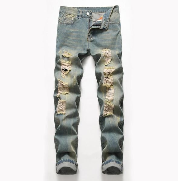 2020 men casual jeans hole slim straight pleated biker jeans pants male denim casual pants mens plus size 424182267, Blue
2020 men casual jeans hole slim straight pleated biker jeans pants male denim casual pants mens plus size 424182267, Blue