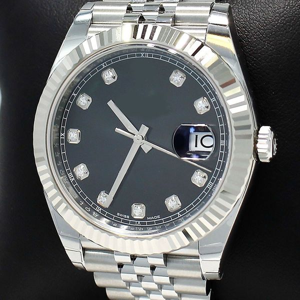 126334 41mm jubilee black dial luxury diamond ew factory 3235 automatic movement watch sapphire original box, Slivery;brown
126334 41mm jubilee black dial luxury diamond ew factory 3235 automatic movement watch sapphire original box, Slivery;brown