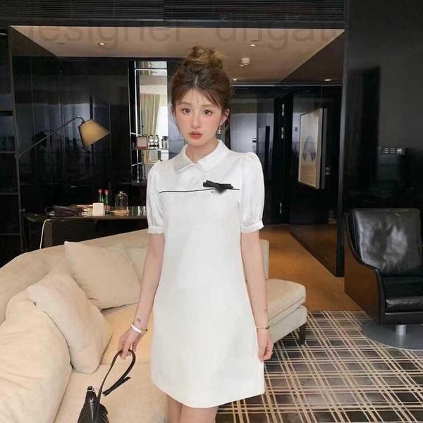 basic & casual dresses designer miu bubble short sleeve dress for women 23 summer new polo neck, bow tie, silk face, acetic acid splice, str, Black;gray
basic & casual dresses designer miu bubble short sleeve dress for women 23 summer new polo neck, bow tie, silk face, acetic acid splice, str, Black;gray