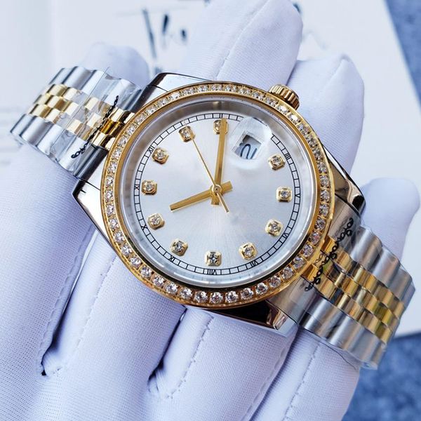 women/men's fashion automatic mechanical watch christmas luxury watch size 36/41mm 904l diamond stud room gold silver sapphire glass aa, Slivery;brown
women/men's fashion automatic mechanical watch christmas luxury watch size 36/41mm 904l diamond stud room gold silver sapphire glass aa, Slivery;brown