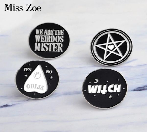 miss zoe dark pins witch star moon ouija yes or no weirdos mister brooch denim pu coat pin buckle shirt badge fashion gift for fri7687694, Gray
miss zoe dark pins witch star moon ouija yes or no weirdos mister brooch denim pu coat pin buckle shirt badge fashion gift for fri7687694, Gray