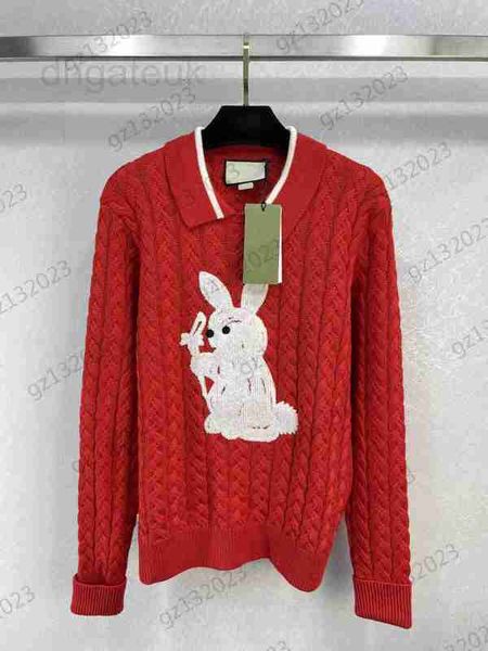 women's sweaters designer women sweater animal embroidered lapel pullover knitted twist striped long sleeve slim knitwear limited year, White;black
women's sweaters designer women sweater animal embroidered lapel pullover knitted twist striped long sleeve slim knitwear limited year, White;black