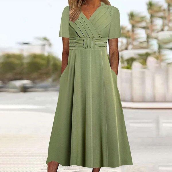 summer womens pullover short sleeve v neck oversize swing dress, Black;gray
summer womens pullover short sleeve v neck oversize swing dress, Black;gray