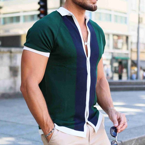 men's t-shirts 2023 summer fashion men short-sleeved knitted polo shirts lapel buttons knitwear cardigan casual vintage slim male tshi, White;black
men's t-shirts 2023 summer fashion men short-sleeved knitted polo shirts lapel buttons knitwear cardigan casual vintage slim male tshi, White;black