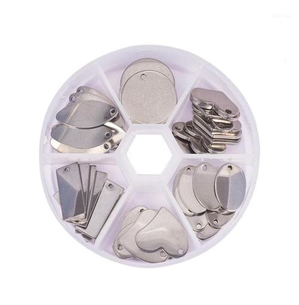 charms 60 pcs stainless steel flat round oval heart rectangle blank stamping tag pendants 6 styles for jewelry making18810363, Bronze;silver
charms 60 pcs stainless steel flat round oval heart rectangle blank stamping tag pendants 6 styles for jewelry making18810363, Bronze;silver