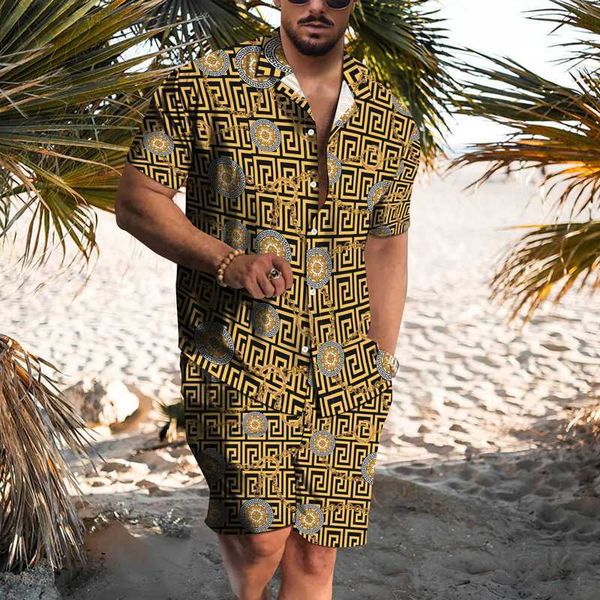 men's t-shirts men 2pcs set shortsleeve shirt shorts pants suit summer haii print fashion casual loose sport man oversized beach outfit, White;black
men's t-shirts men 2pcs set shortsleeve shirt shorts pants suit summer haii print fashion casual loose sport man oversized beach outfit, White;black