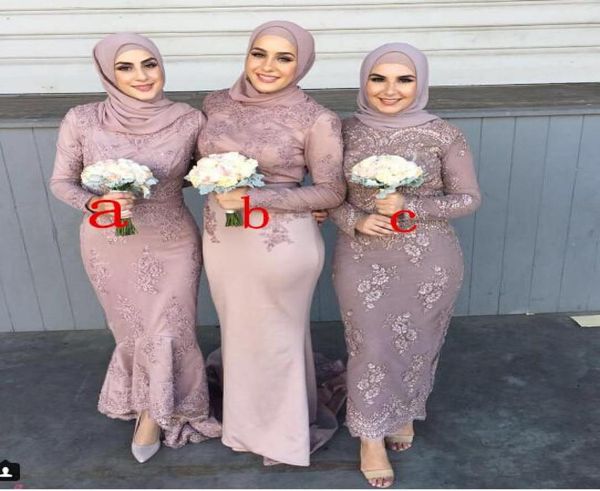 2019 arabic long bridesmaid dresses crew long sleeve mermaid gorgeous evening prom dress gowns with lace applique bead chea3238604, White;pink
2019 arabic long bridesmaid dresses crew long sleeve mermaid gorgeous evening prom dress gowns with lace applique bead chea3238604, White;pink