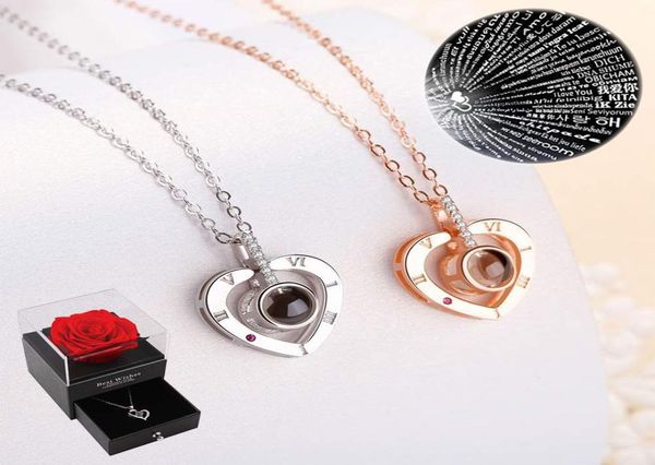 100 languages i love you heart memories pendant clavicle necklace chain with meaning in rose gift box for women girls5403470, Silver
100 languages i love you heart memories pendant clavicle necklace chain with meaning in rose gift box for women girls5403470, Silver