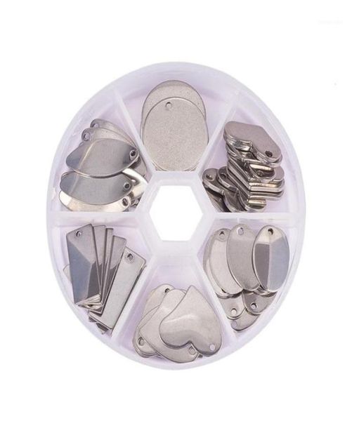 charms 60 pcs stainless steel flat round oval heart rectangle blank stamping tag pendants 6 styles for jewelry making14023755, Bronze;silver
charms 60 pcs stainless steel flat round oval heart rectangle blank stamping tag pendants 6 styles for jewelry making14023755, Bronze;silver
