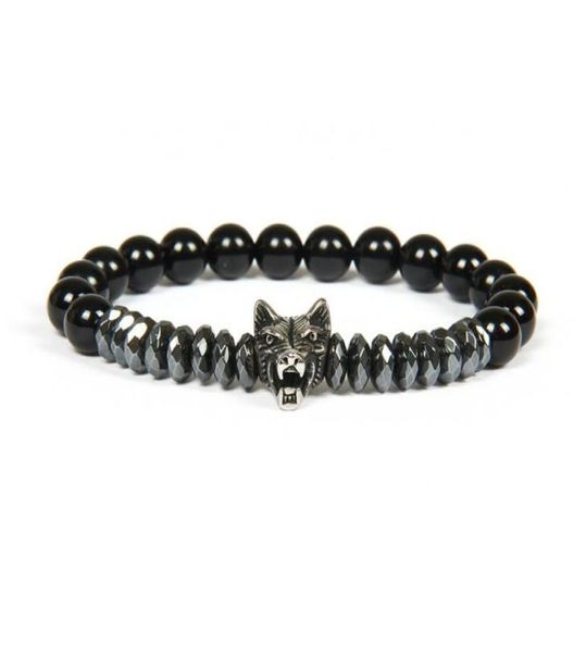 new men silver bracelet bangles whole 10pcslot stainless steel wolf bracelets with 8mm stone beads beaded jewelry for gift1208903, Golden;silver
new men silver bracelet bangles whole 10pcslot stainless steel wolf bracelets with 8mm stone beads beaded jewelry for gift1208903, Golden;silver