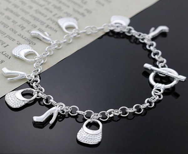 fine 925 sterling silver shoe bag chain bracelet for women menfashion party european charm 8inch bracelet italy 2018 new arrival 7676954, Black
fine 925 sterling silver shoe bag chain bracelet for women menfashion party european charm 8inch bracelet italy 2018 new arrival 7676954, Black