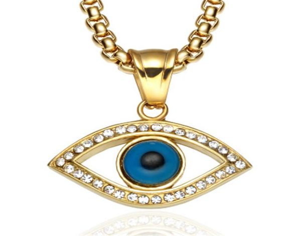 evil eye pendant necklace stainless steel inlaid crystal turkey good luck blue eye pendant 60cm chain7367124, Silver
evil eye pendant necklace stainless steel inlaid crystal turkey good luck blue eye pendant 60cm chain7367124, Silver
