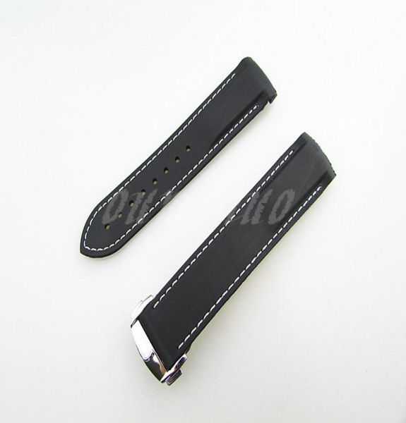 22mm new black with white stitched diver rubber band strap with deployment clasp for omega watch2292136, Black;brown
22mm new black with white stitched diver rubber band strap with deployment clasp for omega watch2292136, Black;brown