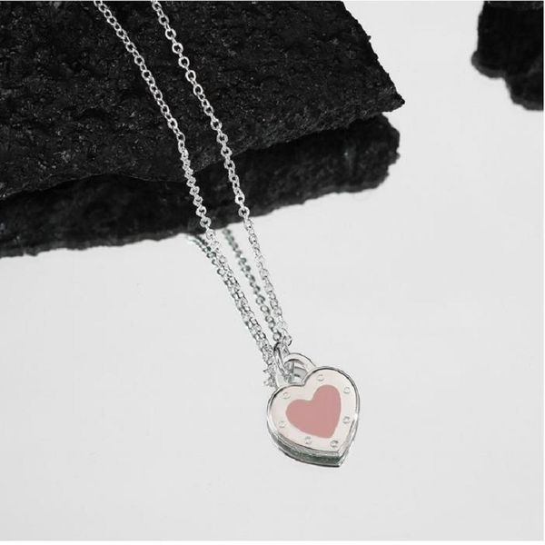 stainless steel sweet love heart designer pendant necklace for women cross chain pink blue red cute choker luxury brand necklaces jewelry 20, Silver
stainless steel sweet love heart designer pendant necklace for women cross chain pink blue red cute choker luxury brand necklaces jewelry 20, Silver