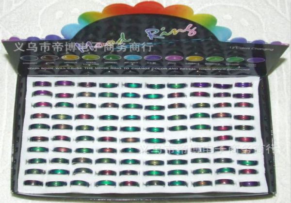 with display box 100pcs 6mm stainless steel rings mix size mood ring changes color to your temperature reveal your inner emotion2083722, Silver
with display box 100pcs 6mm stainless steel rings mix size mood ring changes color to your temperature reveal your inner emotion2083722, Silver