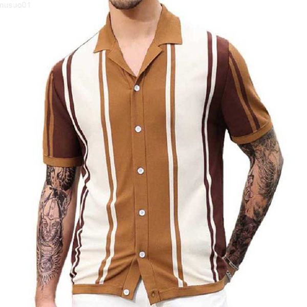men's casual shirts fashion knit shirt men short sleeve button-up turn-down collar casual striped knitted shirts summer clothes mens st, White;black
men's casual shirts fashion knit shirt men short sleeve button-up turn-down collar casual striped knitted shirts summer clothes mens st, White;black