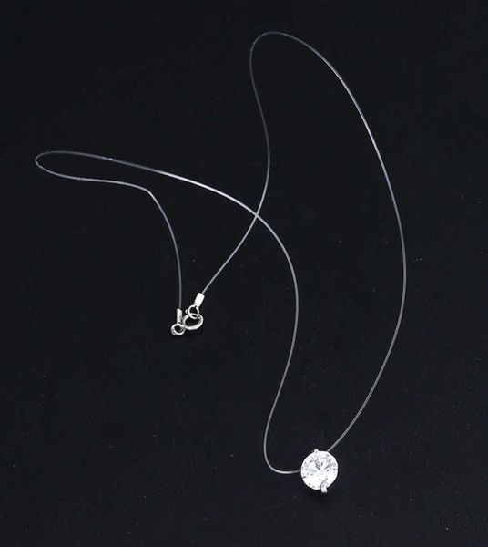 transparent fishline 925 silver zircon clavicle chain mermaid tear pendant necklace9865752
transparent fishline 925 silver zircon clavicle chain mermaid tear pendant necklace9865752