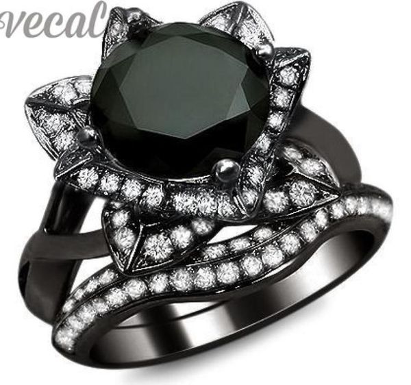 vecalon fashion new wedding band ring set for women 3ct black cz diamond 10kt black gold filled female party finger ring49470016858212, Slivery;golden
vecalon fashion new wedding band ring set for women 3ct black cz diamond 10kt black gold filled female party finger ring49470016858212, Slivery;golden