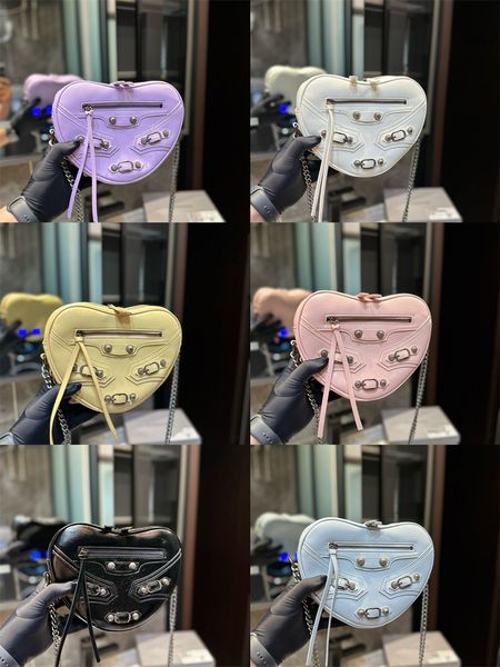 fashion mini love bag leather designer luxury clutch chain crossbody bag motorcycle bag luxury women's shoulder bag underarm bag