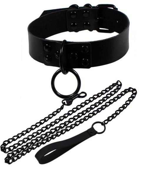 chokers fashion rivet women man dark black punk gothic alternative slave pu leather traction rope chain bondage necklace jewe5466605, Golden;silver
chokers fashion rivet women man dark black punk gothic alternative slave pu leather traction rope chain bondage necklace jewe5466605, Golden;silver